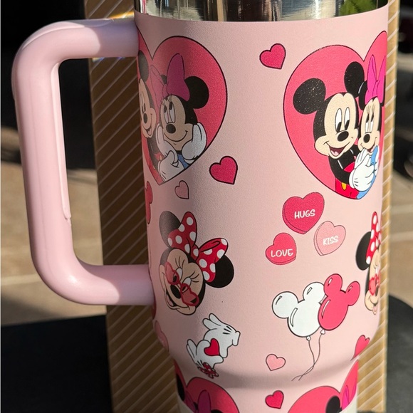 Stanley Pink Disney Tumbler with Mickey and Minnie - Picture 2 of 2